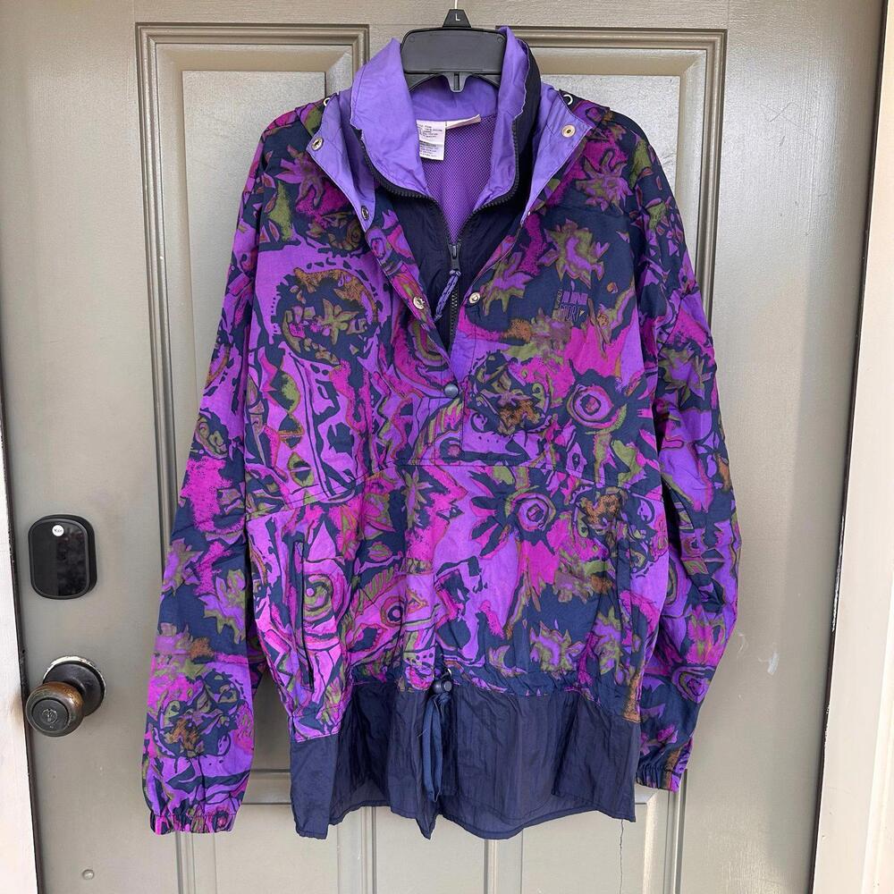 For Women In Sports Vintage Windbreaker Jacket Small